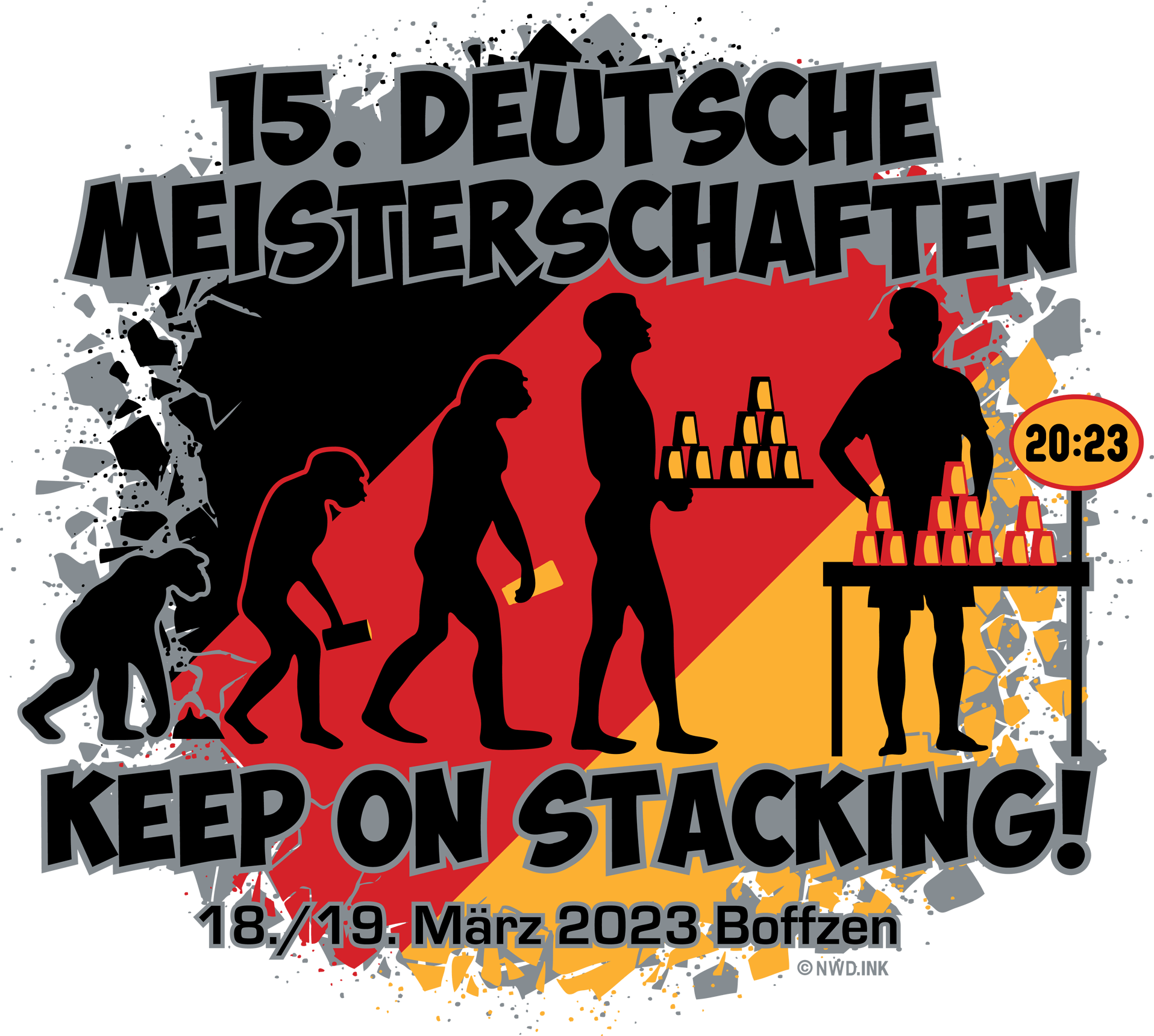 Logo 15. DEUTSCHE MEISTERSCHAFTEN im Sport Stacking